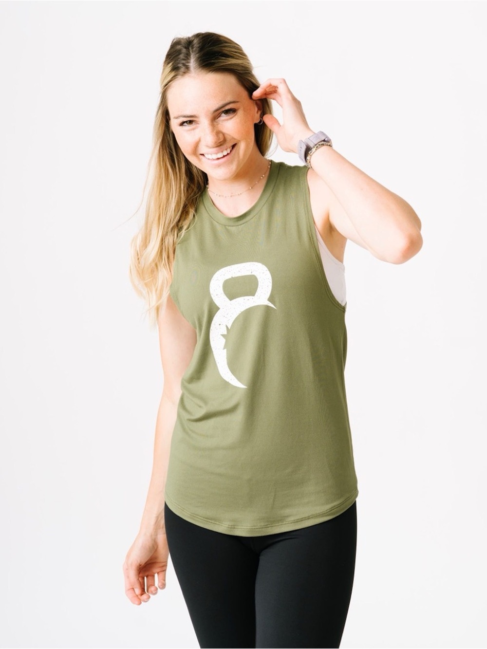 ZYIA Active Olive Kettle Moon tank | small S